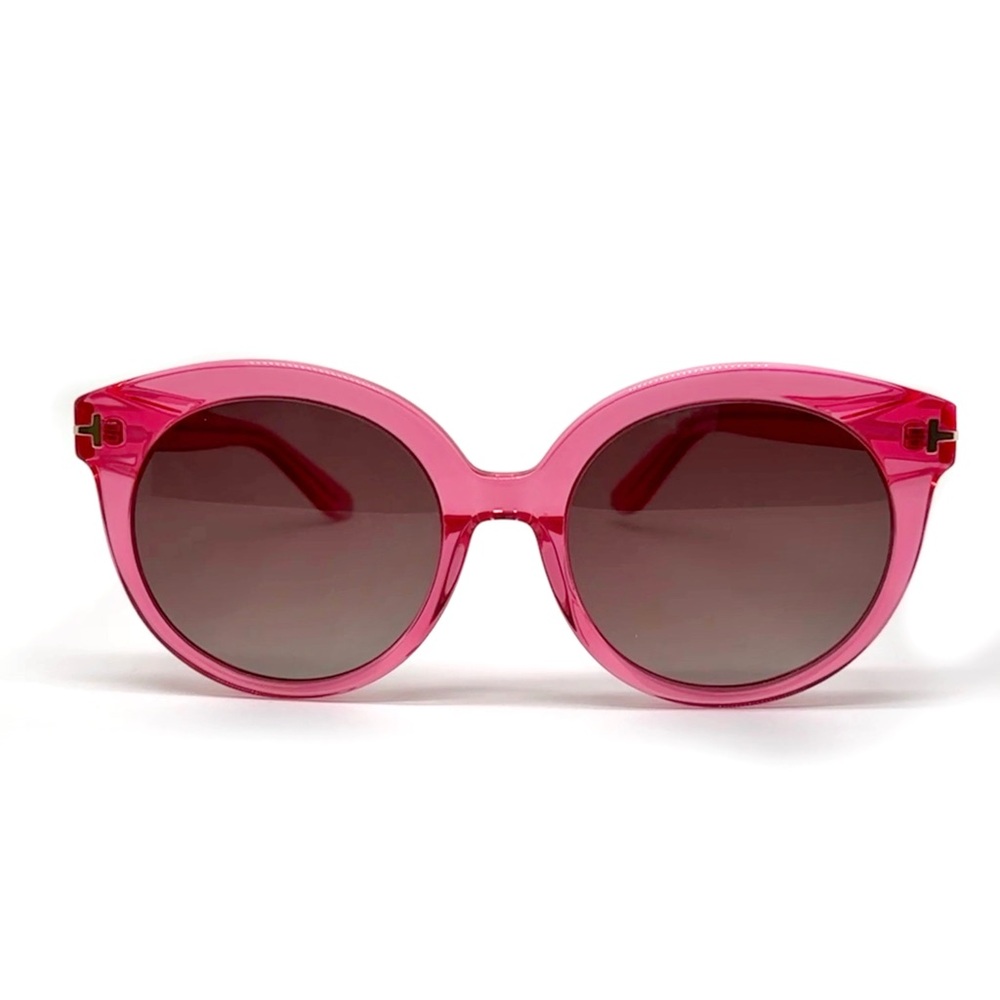 Bertha Violet Polarized Sunglasses Pink Round